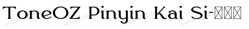 ToneOZ Pinyin Kai Si字体转换